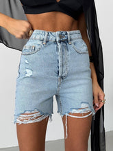 Load image into Gallery viewer, summer denim shorts

